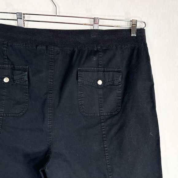 Kim Rogers Plus Size 3X Shorts Black Elastic Waist Pockets Drawstring Hem 106 - Picture 8 of 12